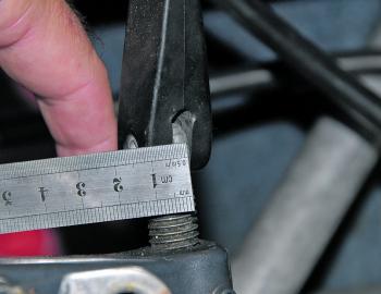Measure the diameter of the screw on your outboard securing lugs. The majority have a 13mm slot in them, but it’s best to check.