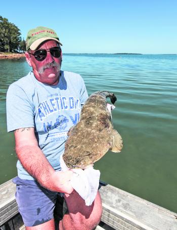 Big flathead like this 80cm model should be a common catch this month.