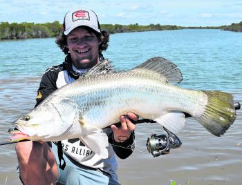 Charlie Hohn used vibes to good effect for big barra.