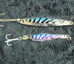 The almost indestructible metal lures are the most suitable for tailor. They have an attractive movement through the water, producing a light display that fish find irresistible. 