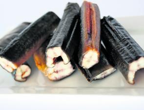 Tasmanian smoked eel – absolutely delicious.