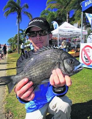 Stephen Maas secured the win at the Bribie Island round thanks, in part, to the Hogs Breath Boss Hog he caught on day one.