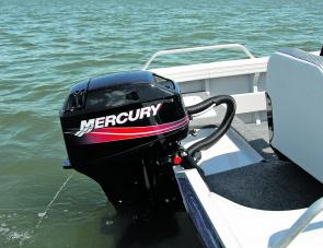 The Mercury 40hp two-stroke made easy work of powering the Scoundrel with three solid passengers aboard. 