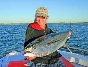 Danielle Blanch caught this longtail tuna trolling off Port Macquarie.
