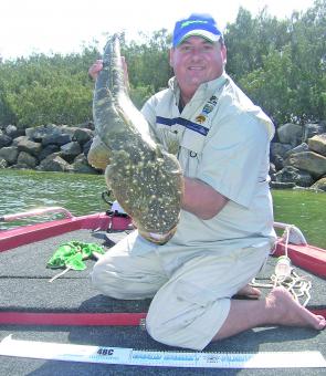 Like Queenslander Dave Fletcher did in the Flathead Classic, you might catch the flathead of a lifetime. This fish measured 93cm and was released to fight another day.