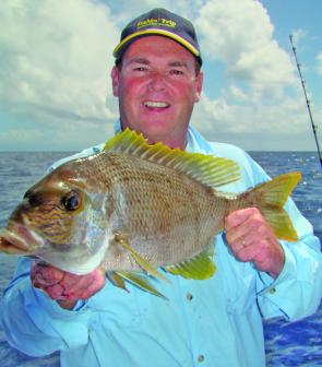 Jason Kennedy visited recently to film a day of reef fishing for his TV series aboard the Dragon Lady charter.