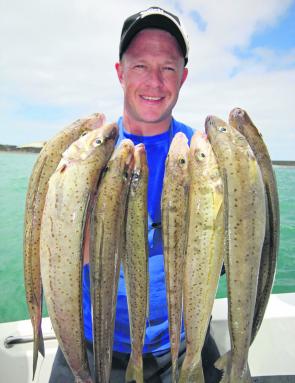 The author shows of a great bag of whiting – Western Port is really firing.