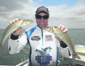 Gun charter operator Gawaine Blake with the prime March target – whiting.