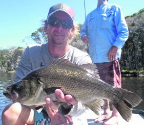 The perch fishing has not been easy, with tight casting into structure needed for most success.