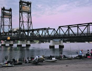 It was an early morning start for the 40 anglers participating in the one-day event.
