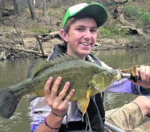 Tait Collins with a yellowbelly from the Goulburn River.