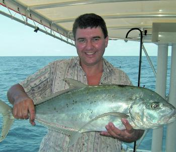 Trevally can often dominate the action at the reef this month.