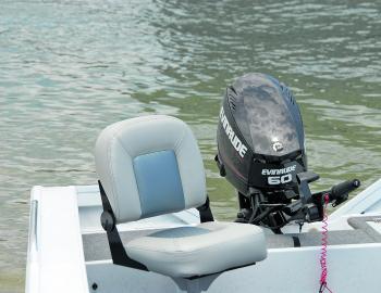 A long shaft 60 E-Tec was top power for the reviewed rig and was quiet with impressive amounts of get up and go. Given the very easy performance of the 60 it might suit smaller family or fishing teams to opt for less power and save some dollars in the pro