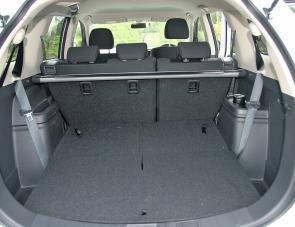 With the Outlander’s third row of seats stored a flat cargo area of some 477 litres capacity is available. 