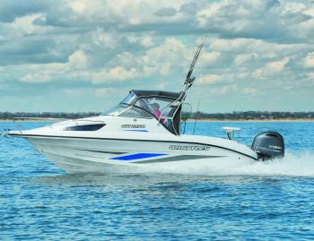 On the plane in 5.6 seconds, the Yamaha F150 four-stroke pushed the test boat to 65km/h at 5500rpm.