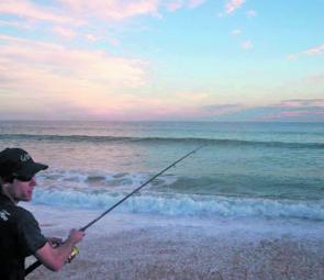 Lure casting from the beach in conditions like this is as good as it gets.