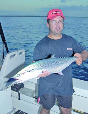 Russell Isaacs came up trumps with this fine spotted mackerel off Noosa recently.