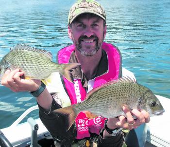 Carl Dubois managed a couple of bream while using blades at the entrance to Yowie Bay in the Port Hacking River.
