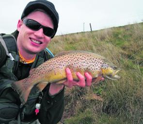 Hepburn Lagoon is dishing up some top quality brown trout catches (Photo’s courtesy Lachlan Allen).