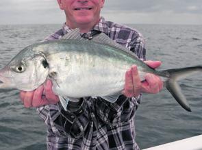 They won't all be this big, but there will be more silver trevally showing over the shallow reefs and along the rocks this month.
