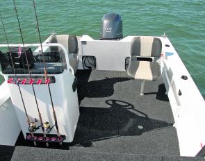 It’s not hard to imagine four anglers working in comfort when looking at this spacious layout. 