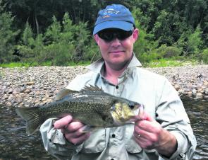 Scott Bartholomew caught this 37cm bass in the Hastings River.