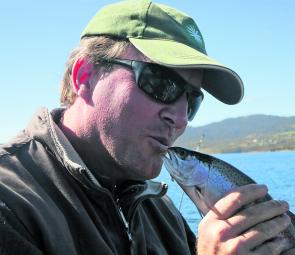 Rob Wandl from Davidson NSW loves his rainbow trout that was also caught on a Willys Special.