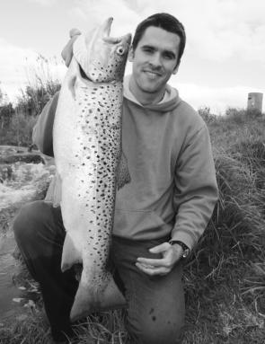 Some quality trout were caught in the Merri and Moyne rivers during late spring. Here Jason Kelly shows off a 3kg brown trout taken on a soft plastic.