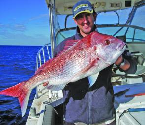 Great snapper like this are available in Moreton Bay this month.