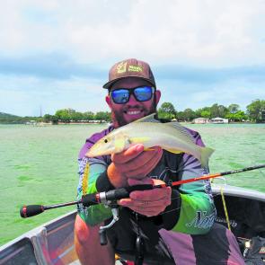 Shallow flats are the prime areas to throw a surface lure on the top of the tide.