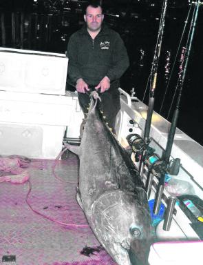 This big bluefin was taken down at Portland – this is why the author heads west every autumn.