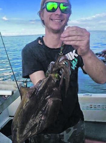 Squid to 1.5kg are on offer in the southern part of the bay.