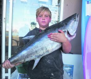 Longtail tuna are showing up at Crowdy Head. This one went 13kg.