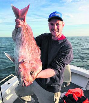 Russ Horner has been finding massive schools of bait all over the eastern side of the bay, and plenty of snapper along with them!