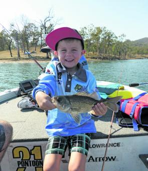 Families were a key to the success of the Bluefin comp. Lachie, who is 6 years old, looked great in the competition shirt and he picked up plenty of nice bass like this one over the weekend.