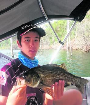 Josh picked up this great bass that measured 40cm during the Bluefin comp.