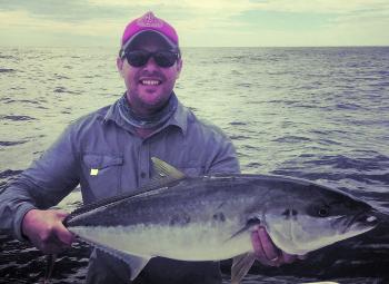 Adrian at Long Reef with a solid kingfish.
