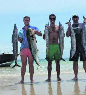 Summer brings excellent fishing options, like these Spaniards and mahi mahi.