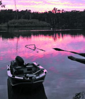 A boat is an essential tool when you're on the Murray camping.