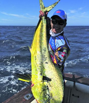Ming with a nice south coast Mahimahi – you’ve got to be happy with that!