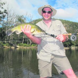 Darren Trew nailed this lovely gorge cod on a home-spun streamer.