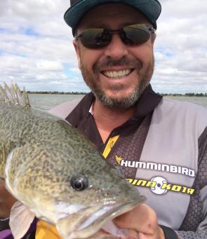 Darren Ryan with a nice 61.7cm cod from the Mulwala Classic 