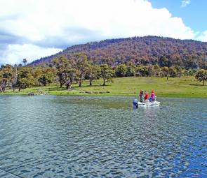 Woods Lake is a rather idyllic setting for a wonderful trout fishery.