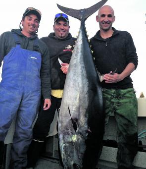 This is what its all about Lee, Kevin and Richie with a 116kg jumbo.