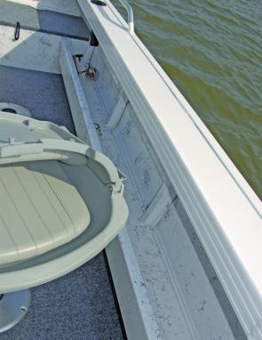 A long side pocket is a useful feature in this neat fishing craft. 