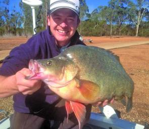 The natives are still biting. You could be in with a good chance of catching a monster, like this yellowbelly.