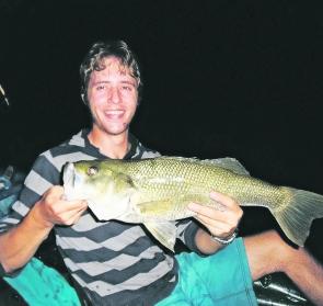 Jacob Lowe caught this excellent bass on a surface lure lower down in one of the local creeks, proof that the bass are travelling down the catchments towards the brackish water in preparation for spawning.