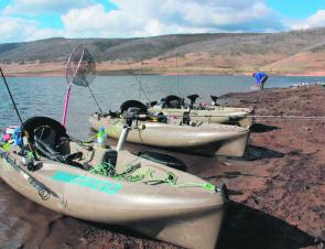 Kayaks provide great stealth when chasing trout. Just remember to be safe on the impoundments and plan your route so you can easily make it back safely if it gets blowy