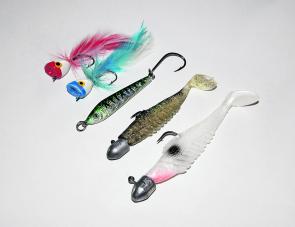 A collection of the authors favourite surf lures.