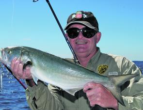 Casting lures into the washes for salmon will sometimes turn up a solid tailor.